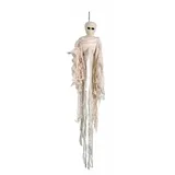 Boland 74537 - Deko-Skelett Mumie, Länge circa 100 cm, Dekoration für Halloween, Karneval und Mottoparty
