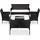 vidaXL Garten-Lounge-Set schwarz 45893