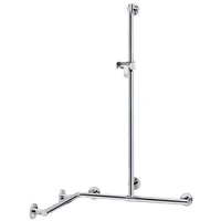 Keuco Plan Care Duschhandlauf mit Brausestange Aluminium silber-eloxiert 1297/1097/1263mm