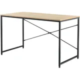 [en.casa] Schreibtisch 120x60x72cm Eiche-Optik Bürotisch Computertisch Arbeitstisch PC Tisch