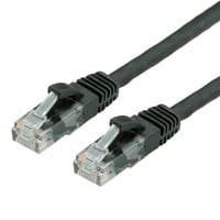 VALUE 21.99.1075 RJ45 Netzwerkkabel, Patchkabel Kat.6 (Class E) UTP, LSOH, schwarz, 7 m