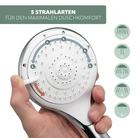 bremermann Brausestangenset, inkl. Brause, Brauseschlauch 1,75 m und Stange 71,5 cm, Badezimmer, Baden & Duschen, Duschköpfe & Duschschläuche