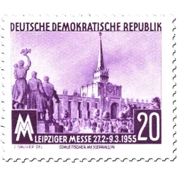 Briefmarken Leipziger Frühjahrsmesse 1955, Michel-Nr. 447-448, postfrisch
