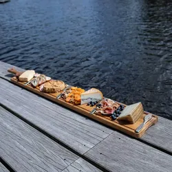 Boska Life Käse & Tapas Brett Friends XXL, Schneidebrett, Käseplatte, Eiche, 1m, 320090