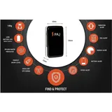 Storage Solutions ALLROUND GPS Tracker Fahrzeugtracker, Personentracker, Multifunktionstracker Schwarz 1 St.