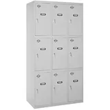 SimonRack Spind Schrank, Metallschrank, Schließfachschrank, Schloss, 3 Abteile, 1800x900x500 mm  - Simonlocker