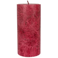 Kerzenfarm Hahn Stearin Stumpenkerze - dunkelrot 64x135 mm