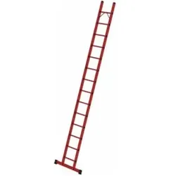 MUNK VollKunststoff-Anlegeleiter mit Standtraverse 14 Sprossen