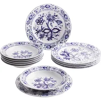 Kahla Rossella Zwiebelmuster Tafelservice 12-tlg. blau