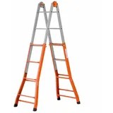 Gierre A0050 4+5 Trittleiter - Orange / Grey - One Size