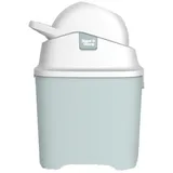 Diaper Champ Geruchsdichter Windeleimer Diaper Champ ONE Windelbehälter funktioniert mit normalen Tüten Müllbeutel - Mülleimer ohne Nachfüllkassetten - +/- 30 Windeln - einfache Einhandbedienung - mint/weiß