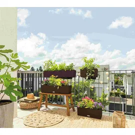 LECHUZA Balconera Cottage 100 99 x 19 x 19 cm Mokka