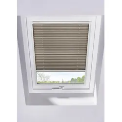 bonprix Dachfenster Verdunkelungsplissee, braun, 116x97 cm