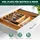 bremermann Schubkasteneinsatz Besteckkasten ausziehbar Bambus 33,7 - 50 x 44,7 cm braun