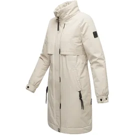 Navahoo Wintermantel Kaltwetterretter creme / schwarz L