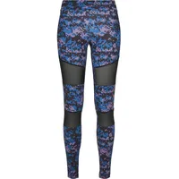 URBAN CLASSICS Camouflage Tech Leggings Black / Blue /