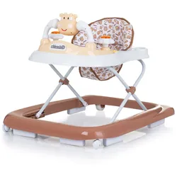 Chipolino Lauflernhilfe Little Cow Räder Stopper Höhenverstellbar Musik Licht braun
