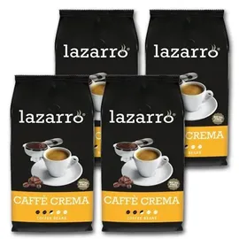 Lazarro Caffè Crema Kaffeebohnen 4 x 1000 g
