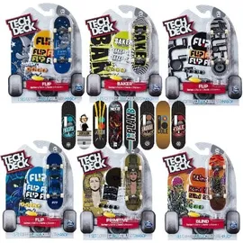 Spin Master Tech Deck Fingerboard - 1 Finger-Skateboard mit original Skateboard-Design - verschiedene Grafiken - coole Fingerboards für echte Skater ab 6 Jahr... - Bunt