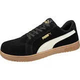 Puma Sicherheitsschuh Iconic black/gum low S1PL nach EN ISO 20345:2022 S1PS ESD FO HRO SR Größe 43 - Schwarz - 43