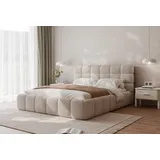 yourhouse24 Bubble 180 x 200 cm Beige/Grau/Weiß