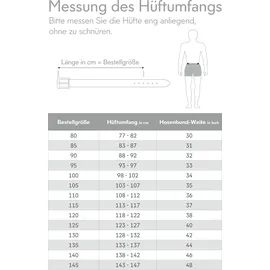 Mustang Koppelgürtel Leder 4 cm schwarz 90