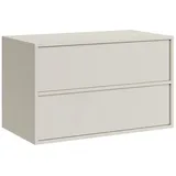 Badplaats Waschbeckenunterschrank, Mali 2 Schubladen Cashmere - 80 x 46 cm Badezimmer, Badezimmerschränke, Bad Unterschränke