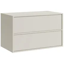 Badplaats Waschbeckenunterschrank, Mali 2 Schubladen Cashmere - 80 x 46 cm Badezimmer, Badezimmerschränke, Bad Unterschränke