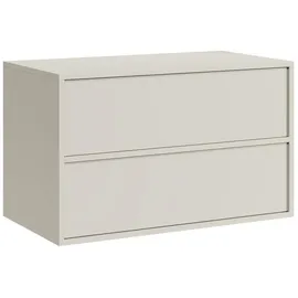 Badplaats Waschbeckenunterschrank, Mali 2 Schubladen Cashmere - 80 x 46 cm Badezimmer, Badezimmerschränke, Bad Unterschränke