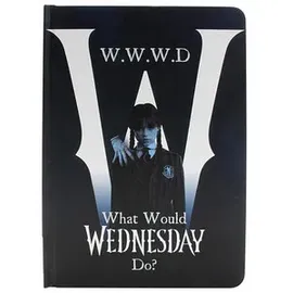 Blue Sky Research BlueSky Notizbuch Wednesday - WWWD DIN A5 liniert, Wednesday Hardcover, 1 St.