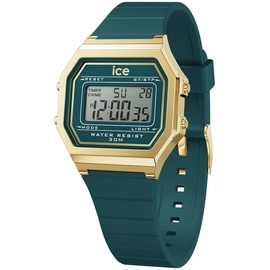 ICE-Watch ICE digit retro Verdigris - Blaue Damenuhr mit Plastikarmband - 022069