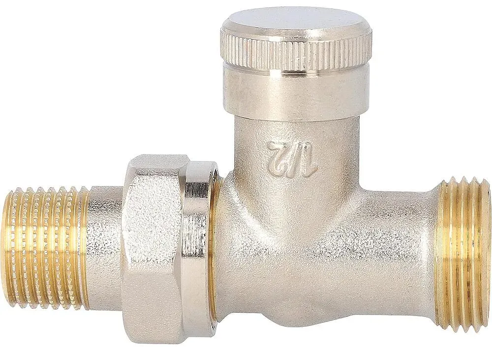 Rücklaufverschraubung Danfoss RLV15, Durchgang DN15 (1/2'') x DN20 (3/4'') Eurokonus