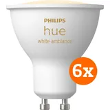 Philips Hue White Ambiance GU10 6er-Pack