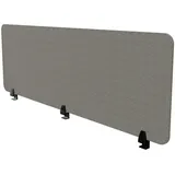 Assmann Electronic Assmann Tischtrennwand, Dunkelgrau, Schwarz, Textil, 1.2x56.2x160 cm, Arbeitszimmer, Schreibtische, Schreibtischkombination