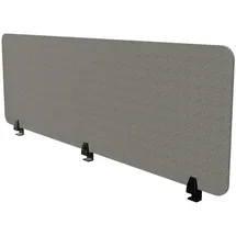 Assmann Electronic Assmann Tischtrennwand, Dunkelgrau, Schwarz, Textil, 1.2x56.2x160 cm, Arbeitszimmer, Schreibtische, Schreibtischkombination