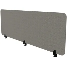 Assmann Electronic Assmann Tischtrennwand, Dunkelgrau, Schwarz, Textil, 1.2x56.2x160 cm, Arbeitszimmer, Schreibtische, Schreibtischkombination