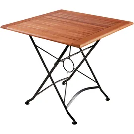 Garden Pleasure Gartentisch WIEN braun quadratisch 80,0 x 80,0 x 74,0 cm