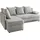 Jockenhöfer Ecksofa JOCKENHÖFER GRUPPE "Nivaris L-Form, B: 197 cm", grau (hellgrau), B:197cm T:85cm, Korpus: 100% Polyester;Kissen: 100% Polyester, Sofas, Ecksofa, mit Bettfunktion & Bettkasten, Unser Dauertiefpreis
