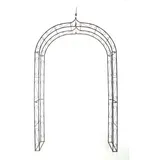 TPFGarden Rosenbogen, Dunkelbraun, Metall, 147x264x27 cm, Gartenzubehör, Gartendeko