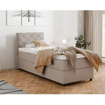 Homesy Boxbett DIAMARO, Stilvolles Design – zeitlose Eleganz beige 98 cm
