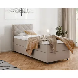 Homesy Boxbett DIAMARO, Stilvolles Design – zeitlose Eleganz beige 98 cm