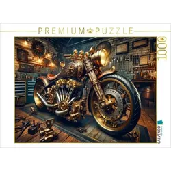 CALVENDO Puzzle Steampunk Voyager: Ein Custom-Bike im Steampunk-Design - Ein Motiv aus dem Kalender Custom Dreams - Showbike Wonders | 1000 Teile Lege