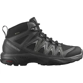 Salomon X Braze Mid Gore-Tex Damen Wander Wasserdichte Schuhe, Hiking-Basics, Sportliches Design, Vielseitiger Einsatz, Black, 42