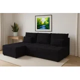 ax living Ecksofa Klein mit Schlaffunktion Dolceo Graphit Steppung 206