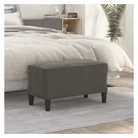 VidaXL Sitzbank Dunkelgrau 70x35x41 cm Samt