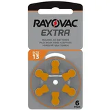 Typ 13 PR48 Rayovac Extra Advanced Hörgerätebatterien 1,45 V - Orange - 6 Stück