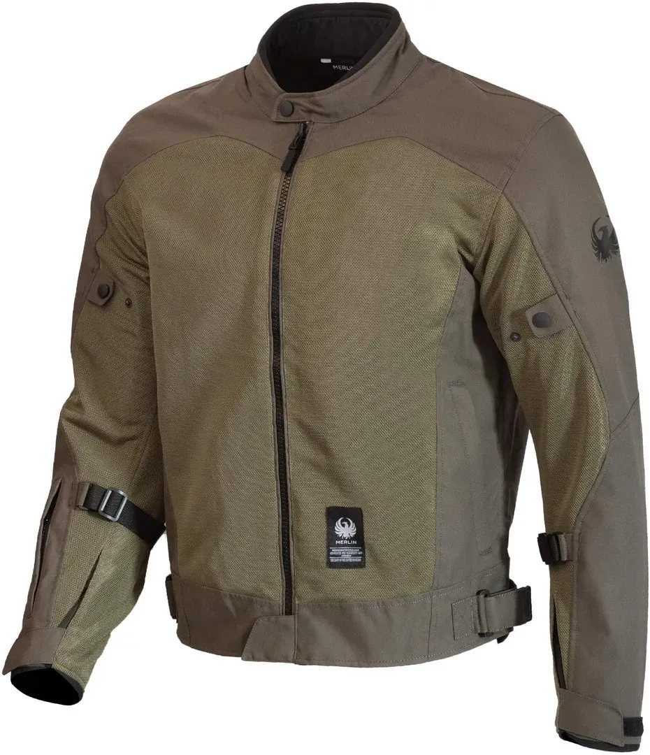 Merlin Prospect Air Mesh Motorrad Textiljacke, grün, Größe L für Männer