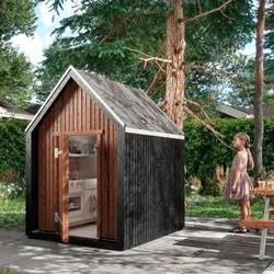 PLUS Classic Spielhaus inkl. Dachpappe/Aluleisten