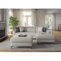 sit&more Ecksofa »Scarlett L-Form«, inklusive Kopfteilverstellung, wahlweise mit Bettfunktion, Bettkasten beige