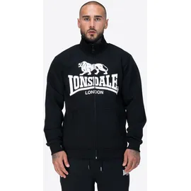 Lonsdale BLENCARN Sweatjacke Herren Schwarz/Weiß S